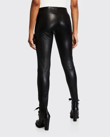 ALICE + OLIVIA Lamb Leather Leggings | Thumbnail 2