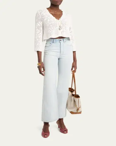 Chloé Bleached Cotton Denim Jeans | Thumbnail 2 Chloé Bleached Cotton Denim Jeans | Thumbnail 2