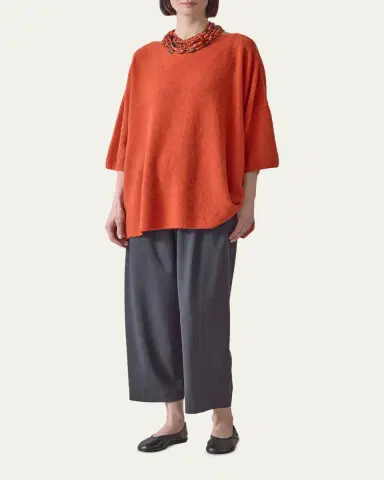Eskandar Bateau-Neck Moss Stitch Cashmere Sweater | Thumbnail 2 Eskandar Bateau-Neck Moss Stitch Cashmere Sweater | Thumbnail 2
