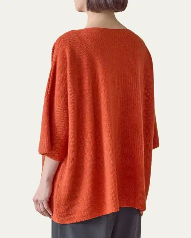 Eskandar Bateau-Neck Moss Stitch Cashmere Sweater | Thumbnail 3 Eskandar Bateau-Neck Moss Stitch Cashmere Sweater | Thumbnail 3