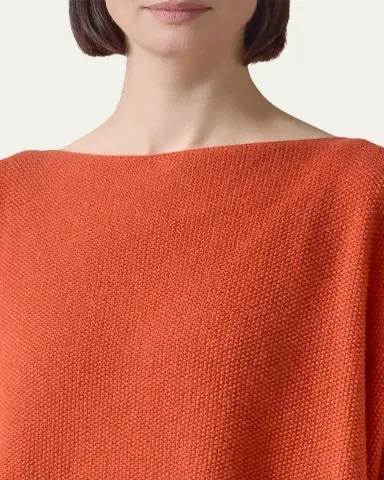 Eskandar Bateau-Neck Moss Stitch Cashmere Sweater | Thumbnail 5 Eskandar Bateau-Neck Moss Stitch Cashmere Sweater | Thumbnail 5