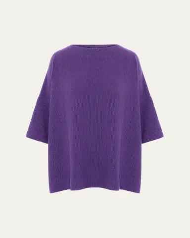 Eskandar Bateau-Neck Moss Stitch Cashmere Sweater | Thumbnail 6 Eskandar Bateau-Neck Moss Stitch Cashmere Sweater | Thumbnail 6