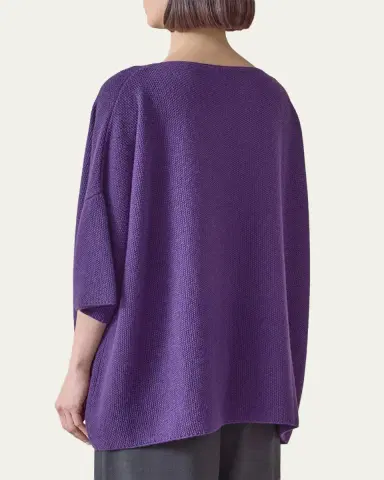 Eskandar Bateau-Neck Moss Stitch Cashmere Sweater | Thumbnail 8 Eskandar Bateau-Neck Moss Stitch Cashmere Sweater | Thumbnail 8
