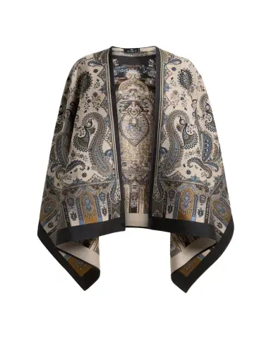 Etro Paisley Wool-Blend Cape | Thumbnail 1
