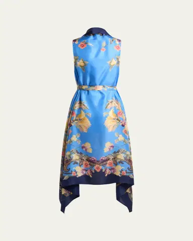 Etro Floral Silk Foulard Vest | Thumbnail 2