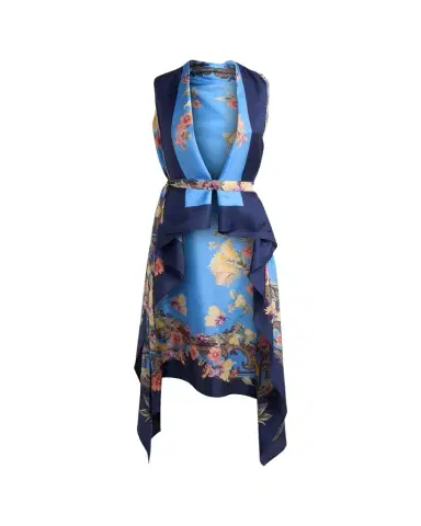 Etro Floral Silk Foulard Vest | Thumbnail 1