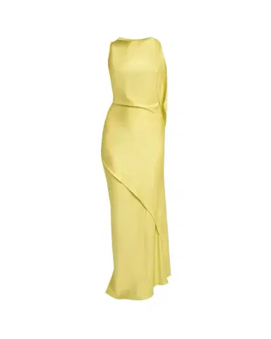Victoria Beckham Sleeveless Draped Satin Gown | Thumbnail 1 Victoria Beckham Sleeveless Draped Satin Gown | Thumbnail 1