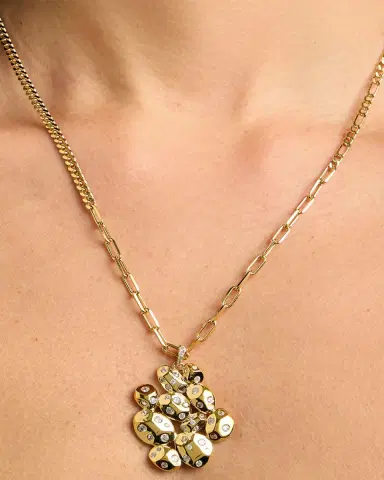 Nickho Rey Braque 14K Gold Vermeil Cubic Zirconia Pendant Necklace | Thumbnail 2 Nickho Rey Braque 14K Gold Vermeil Cubic Zirconia Pendant Necklace | Thumbnail 2