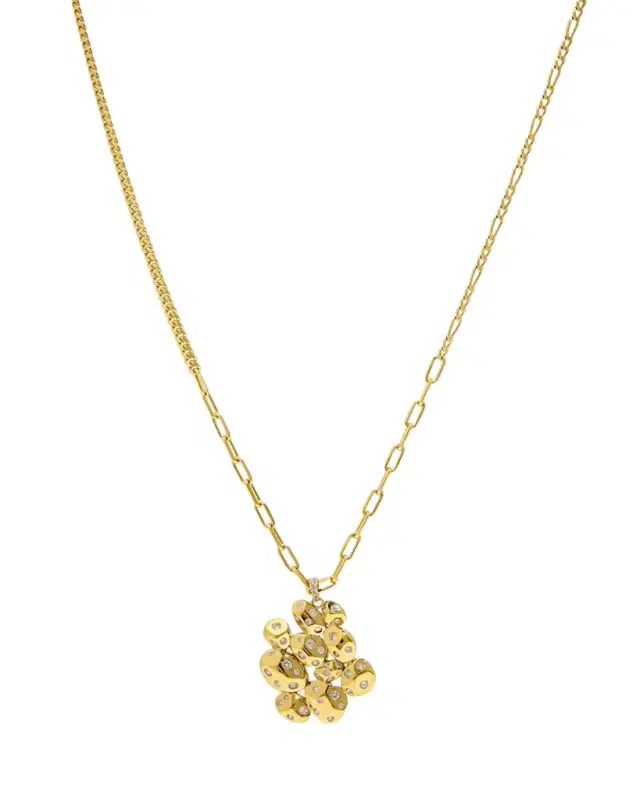 Nickho Rey Braque 14K Gold Vermeil Cubic Zirconia Pendant Necklace