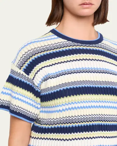Simkhai Tenley Short-Sleeve Knit Crop Top | Thumbnail 5 Simkhai Tenley Short-Sleeve Knit Crop Top | Thumbnail 5