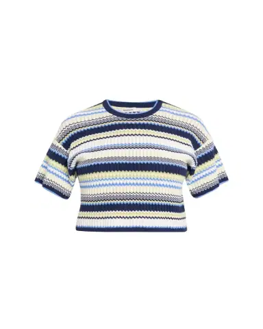 Simkhai Tenley Short-Sleeve Knit Crop Top | Thumbnail 1 Simkhai Tenley Short-Sleeve Knit Crop Top | Thumbnail 1