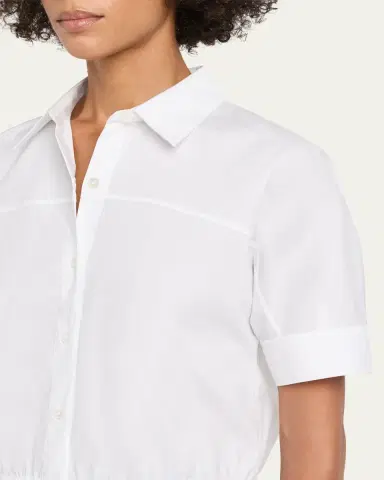 Theory Short-Sleeve Button-Front Shirt | Thumbnail 5 Theory Short-Sleeve Button-Front Shirt | Thumbnail 5