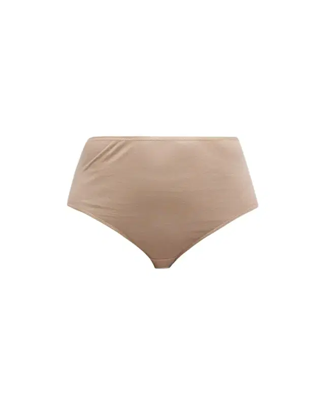 Hanro Cotton Seamless Satin-Trim Briefs