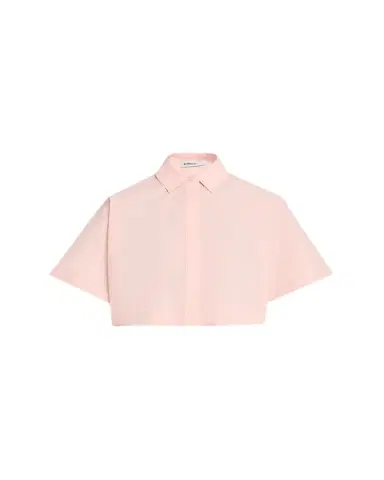 Simkhai Blair Cropped Short-Sleeve Shirt | Thumbnail 1 Simkhai Blair Cropped Short-Sleeve Shirt | Thumbnail 1