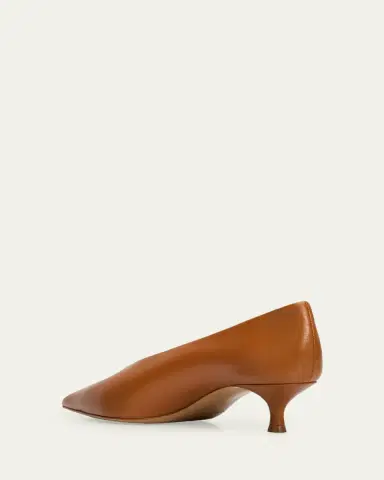 Le Monde Béryl 25mm Leather Kitten-Heel Pumps | Thumbnail 2 Le Monde Béryl 25mm Leather Kitten-Heel Pumps | Thumbnail 2