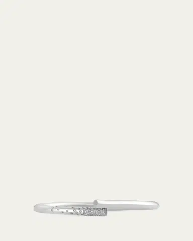 TABAYER 18K White Gold Diamond Pave Loop Bracelet | Thumbnail 2 TABAYER 18K White Gold Diamond Pave Loop Bracelet | Thumbnail 2