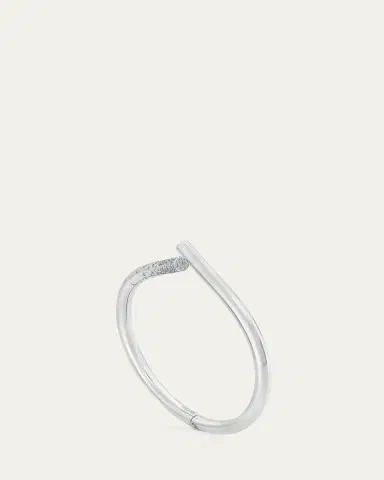 TABAYER 18K White Gold Diamond Pave Loop Bracelet | Thumbnail 3 TABAYER 18K White Gold Diamond Pave Loop Bracelet | Thumbnail 3