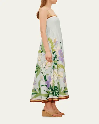 ALÉMAIS Alfie Linen Midi Dress | Thumbnail 4 ALÉMAIS Alfie Linen Midi Dress | Thumbnail 4