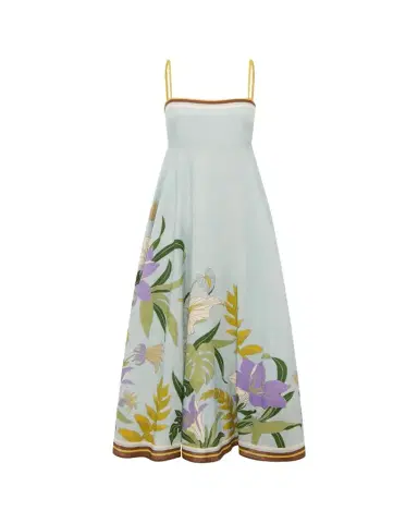 ALÉMAIS Alfie Linen Midi Dress | Thumbnail 1 ALÉMAIS Alfie Linen Midi Dress | Thumbnail 1