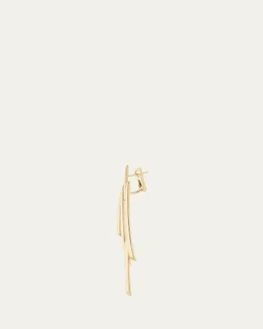 TABAYER 18K Yellow Gold Sheaf Drop Earring, Single | Thumbnail 2 TABAYER 18K Yellow Gold Sheaf Drop Earring, Single | Thumbnail 2