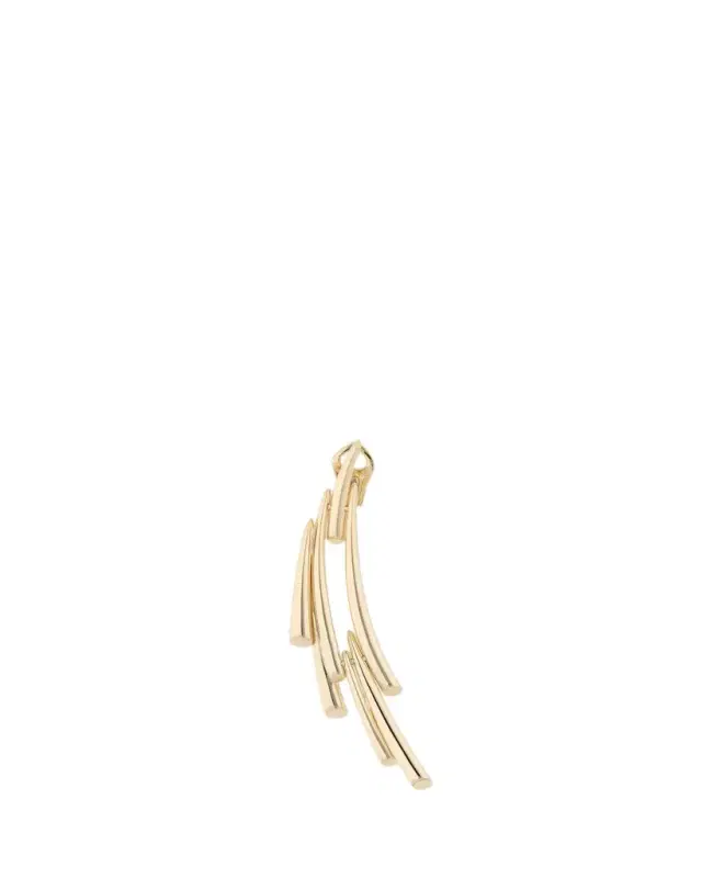 TABAYER 18K Yellow Gold Sheaf Drop Earring, Single