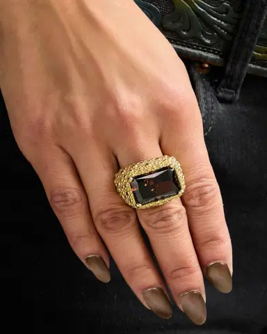 Nickho Rey Hilton 14K Gold Vermeil Cubic Zirconia Cocktail Ring | Thumbnail 2