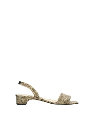 Manolo Blahnik 30mm Patobarnu Lizard-Print Leather Slingback Sandals | Thumbnail 1