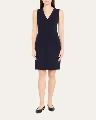 Akris Sleeveless V-Neck Dress | Thumbnail 2 Akris Sleeveless V-Neck Dress | Thumbnail 2
