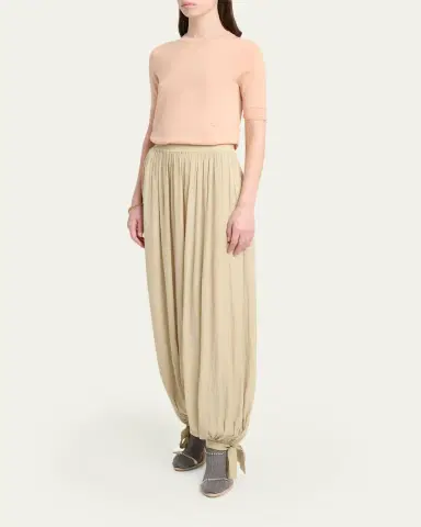 Chloé Balloon Trousers with Tie Details | Thumbnail 2
