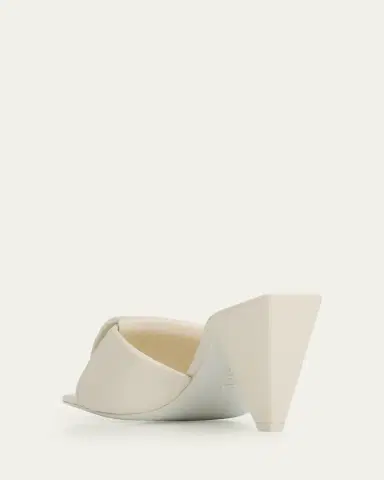 Loewe 85mm Origami Leather Slide Sandals | Thumbnail 4 Loewe 85mm Origami Leather Slide Sandals | Thumbnail 4