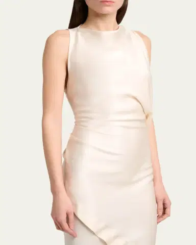 Victoria Beckham Sleeveless Draped Dress | Thumbnail 5 Victoria Beckham Sleeveless Draped Dress | Thumbnail 5