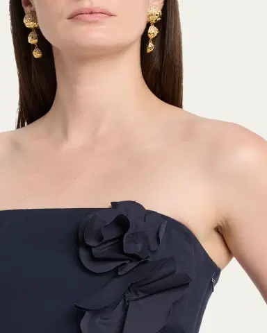 Ramy Brook Zaria Floral Bubble-Hem Midi Dress | Thumbnail 5