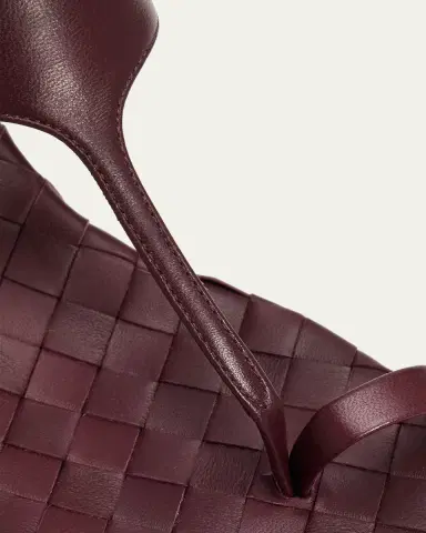 Bottega Veneta 40mm Livia Leather Kitten-Heel Thong Sandals | Thumbnail 5