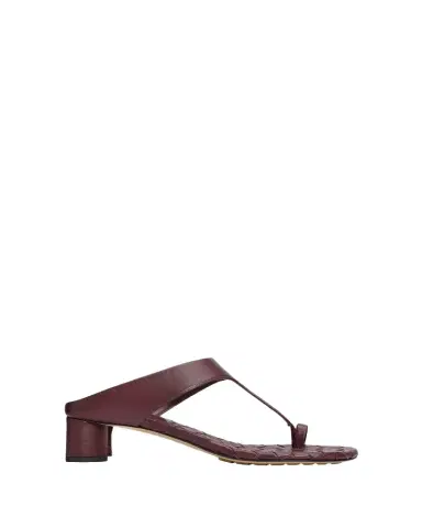 Bottega Veneta 40mm Livia Leather Kitten-Heel Thong Sandals | Thumbnail 1