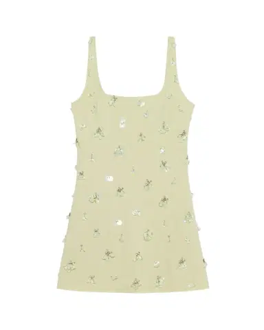 Simkhai Ziva Sleeveless Embellished Mini Dress | Thumbnail 1 Simkhai Ziva Sleeveless Embellished Mini Dress | Thumbnail 1