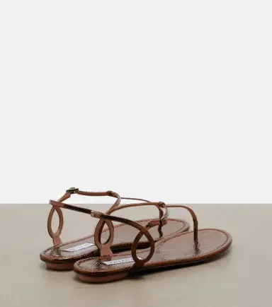 Aquazzura Almost Bare leather thong sandals | Thumbnail 2