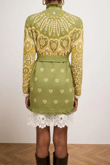 HAYLEY MENZIES Dalton Cardigan - Green | Thumbnail 3