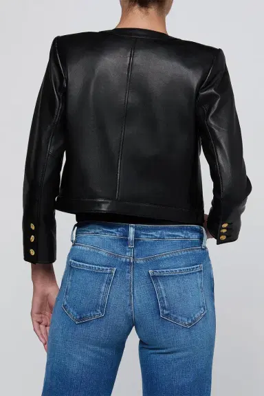 L'Agence Deidra Collarless Jacket | Thumbnail 4 L'Agence Deidra Collarless Jacket | Thumbnail 4