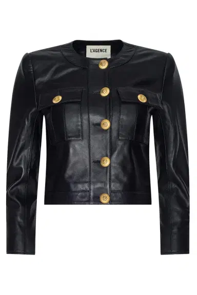 L'Agence Deidra Collarless Jacket | Thumbnail 1 L'Agence Deidra Collarless Jacket | Thumbnail 1
