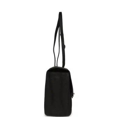 Chanel Chanel Maxi "Souplissimo" Small Flap Bag Black Grained Calfskin Silver Hardware | Thumbnail 3 Chanel Chanel Maxi "Souplissimo" Small Flap Bag Black Grained Calfskin Silver Hardware | Thumbnail 3