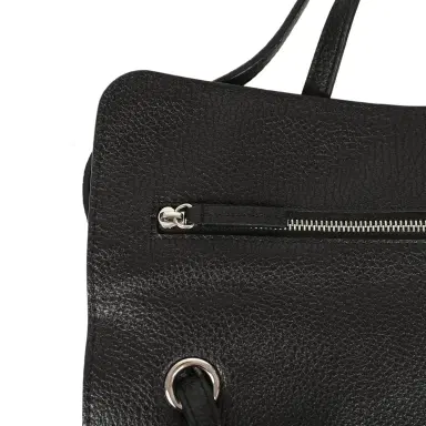 Chanel Chanel Maxi "Souplissimo" Small Flap Bag Black Grained Calfskin Silver Hardware | Thumbnail 7 Chanel Chanel Maxi "Souplissimo" Small Flap Bag Black Grained Calfskin Silver Hardware | Thumbnail 7