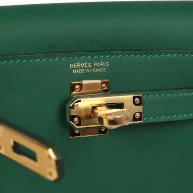 HERMÈS Hermes Mini Kelly Jump Backpack Vert Moyen Swift Gold Hardware | Thumbnail 11 HERMÈS Hermes Mini Kelly Jump Backpack Vert Moyen Swift Gold Hardware | Thumbnail 11