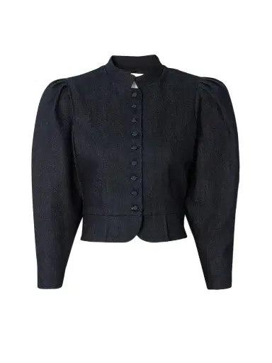 DESTREE Amoako Denim Peplum Jacket | Thumbnail 1