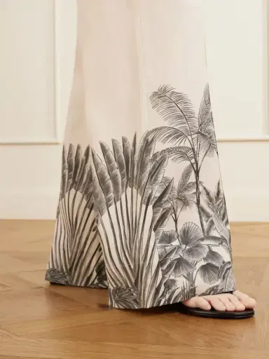 ANDRES OTALORA Voz De Calma Printed Linen Wide-leg Pants | Thumbnail 4 ANDRES OTALORA Voz De Calma Printed Linen Wide-leg Pants | Thumbnail 4