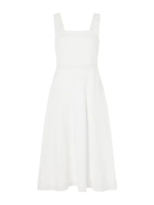 Thierry Colson Artemis Pleated Embroidered Cotton-bouclé Dress