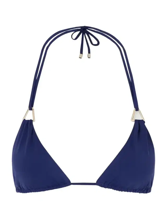 Away That Day Gili Embellished Triangle Bikini Top