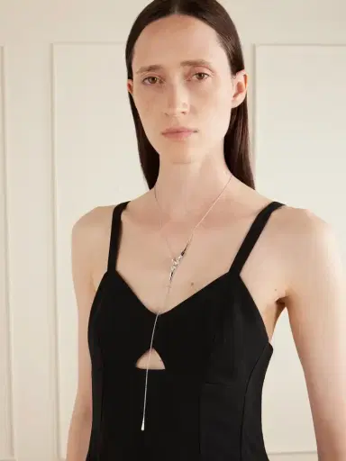 Nikos Koulis 18-karat White Gold Diamond Necklace | Thumbnail 2