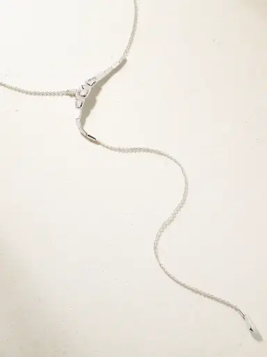Nikos Koulis 18-karat White Gold Diamond Necklace | Thumbnail 4
