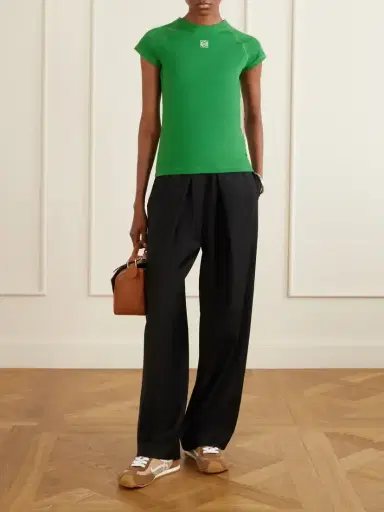 Loewe Ballet Runner 2.0 Logo-appliquéd Suede-trimmed Mesh Sneakers | Thumbnail 4 Loewe Ballet Runner 2.0 Logo-appliquéd Suede-trimmed Mesh Sneakers | Thumbnail 4
