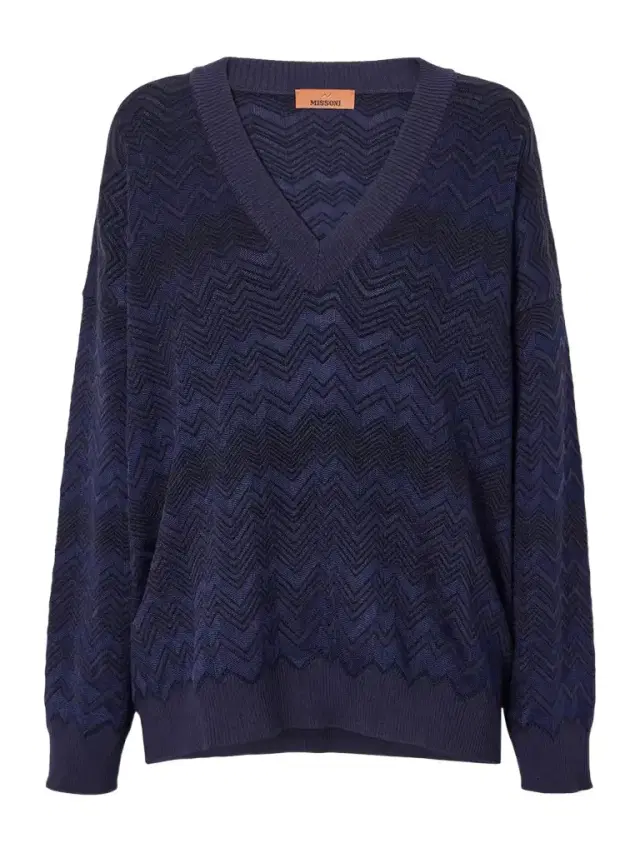 Missoni Striped Crochet-knit Sweater